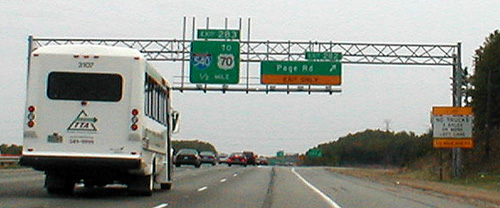 Exit 282 on I-40 headed East